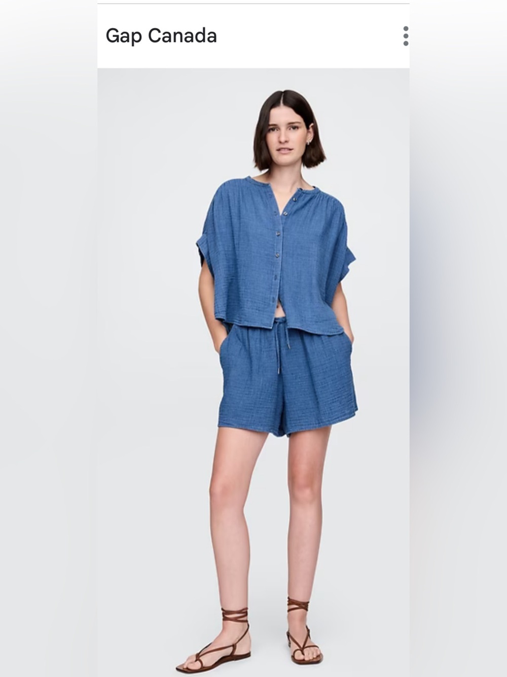 GAP gauze shorts